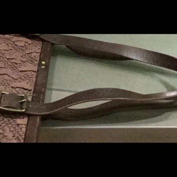 All Saints Textured Brown Shoulder Bag - Picture 3 of 4